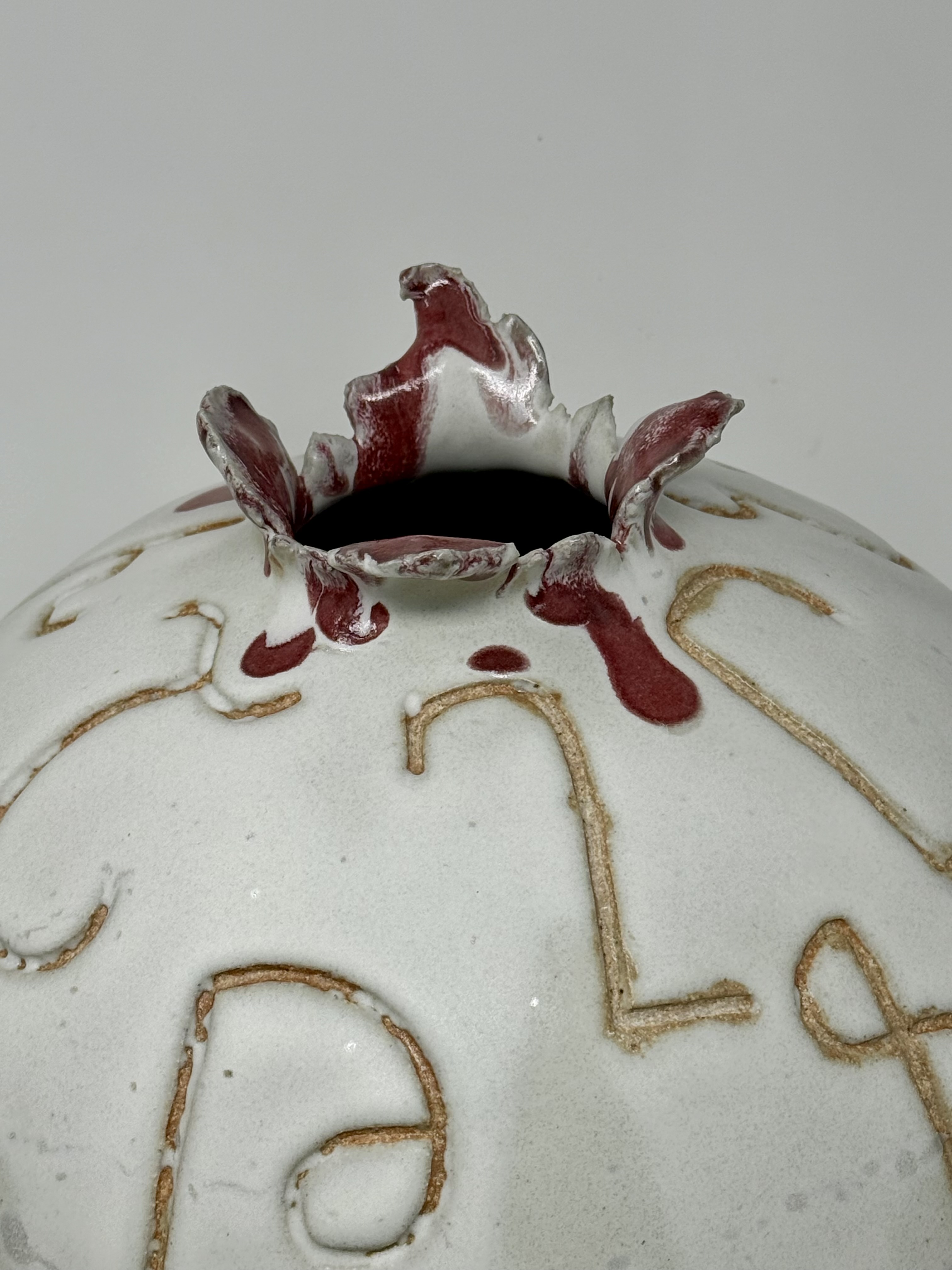 Pomegranate Alphabet Vase — view 2