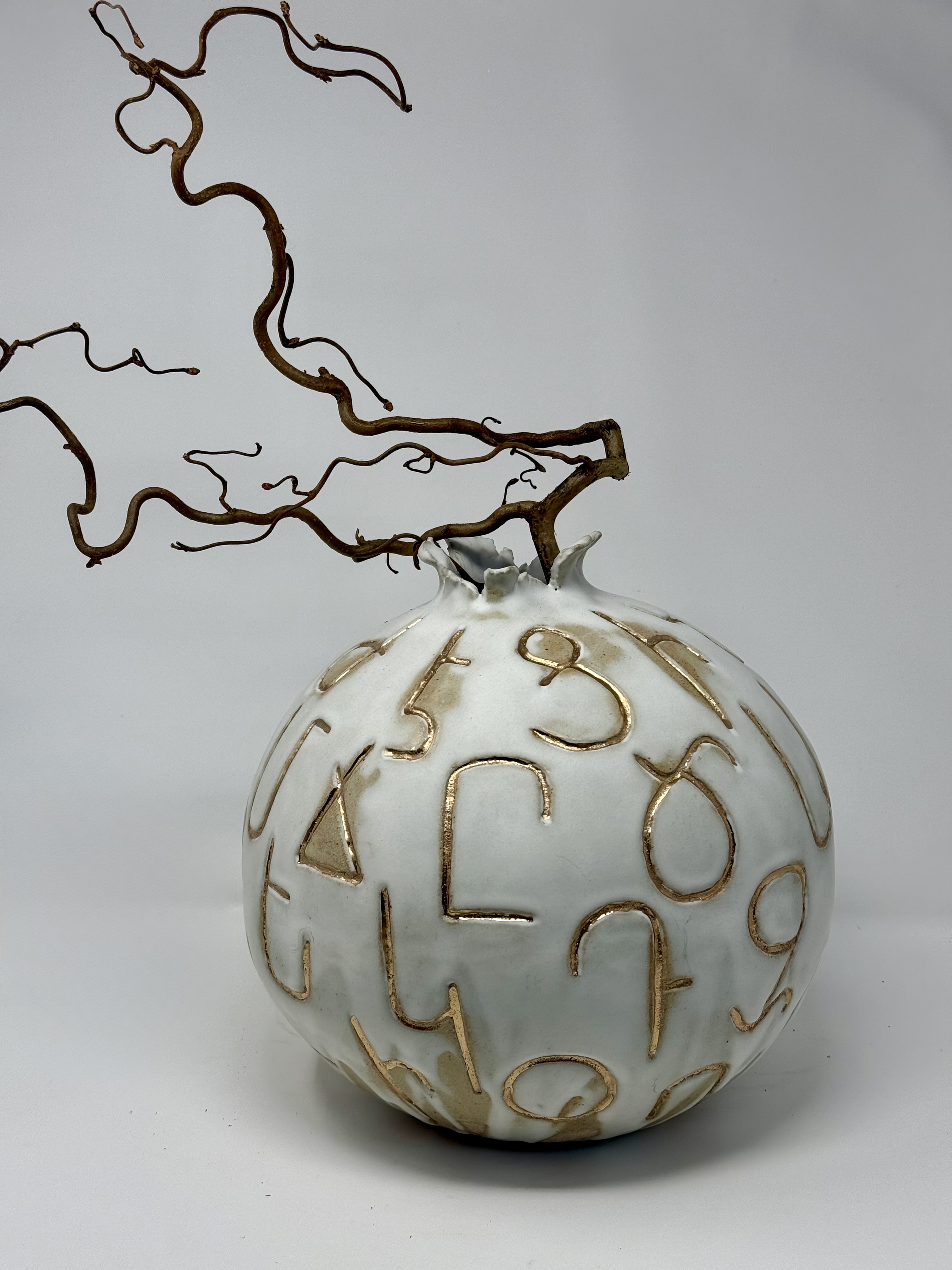 Pomegranate Alphabet Vessel — view 2