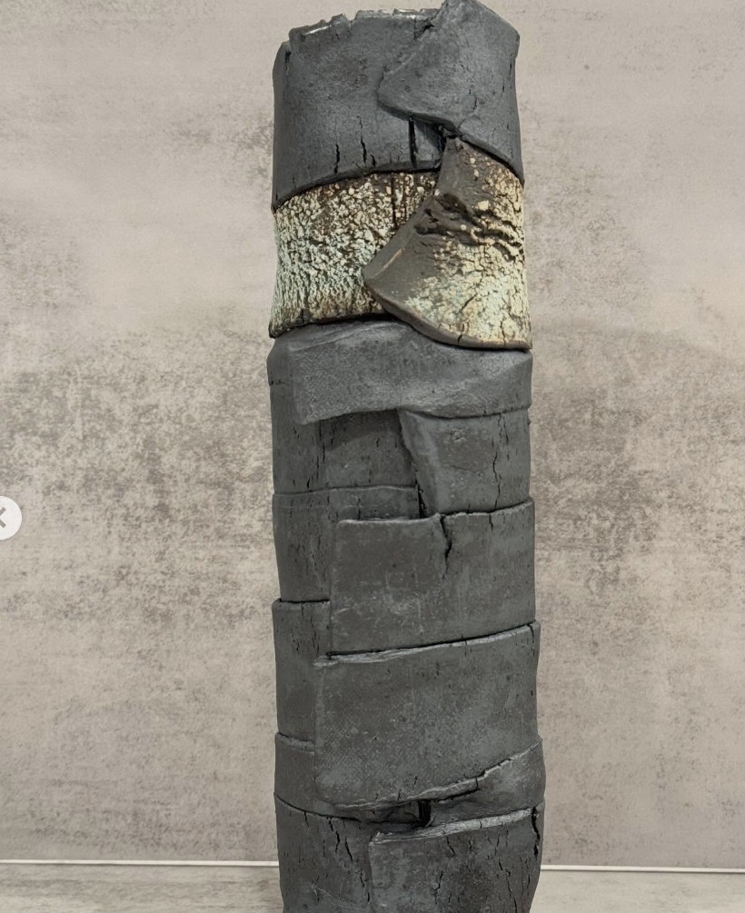 Metallic Textured Vase — view 2